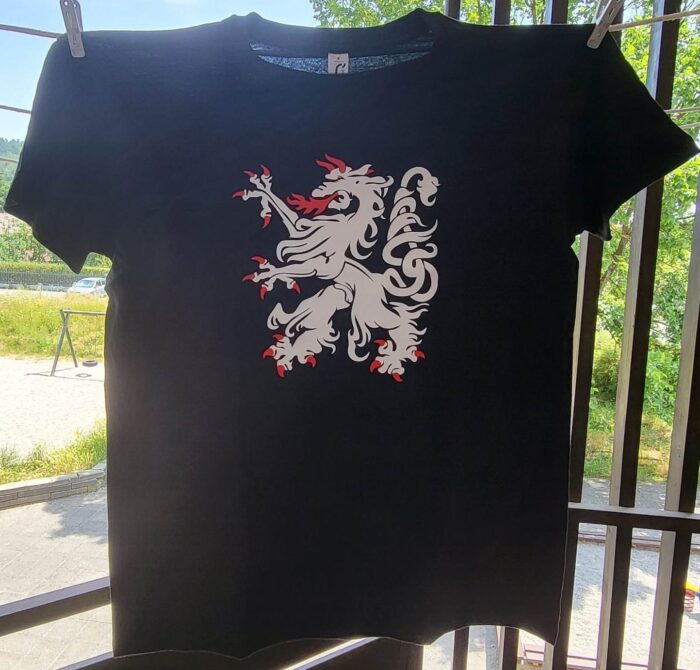 Majica Karantanski panter beli, brez napisa,