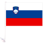 Slovenske zastavice s pvc nosilcem za avto