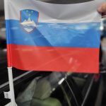 Navijaška avto VIP zastavica Slovenija