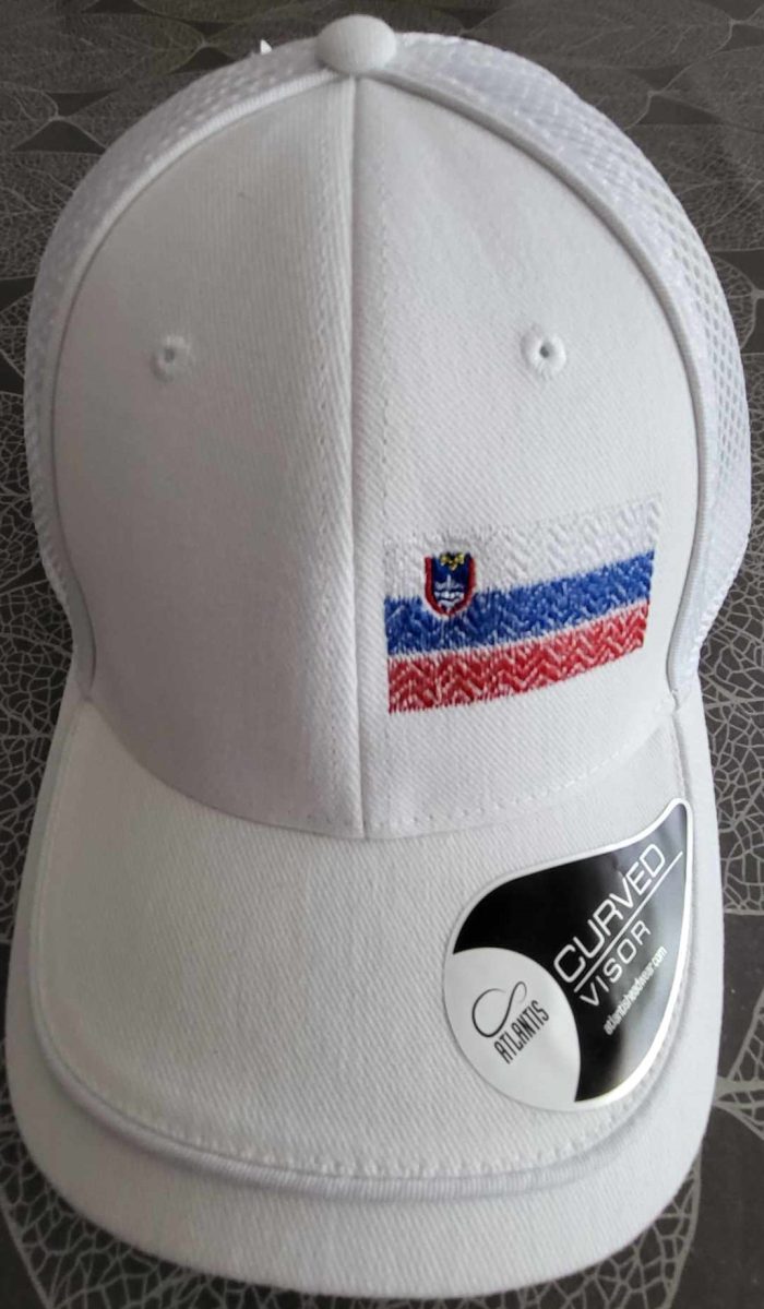 Polo kapa športna, SLO ZASTAVICA, zračno blago, dvojni ščitnik