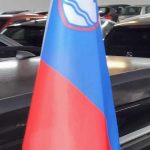 Navijaška avto VIP zastavica Slovenija