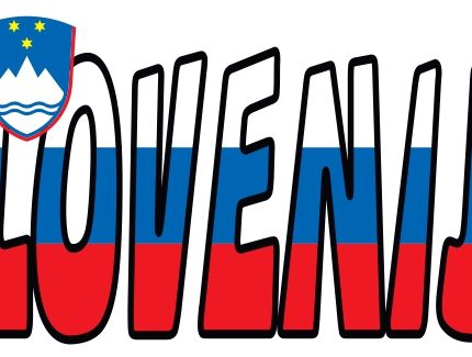 Nalepka Slovenija v barvah zastave, mala