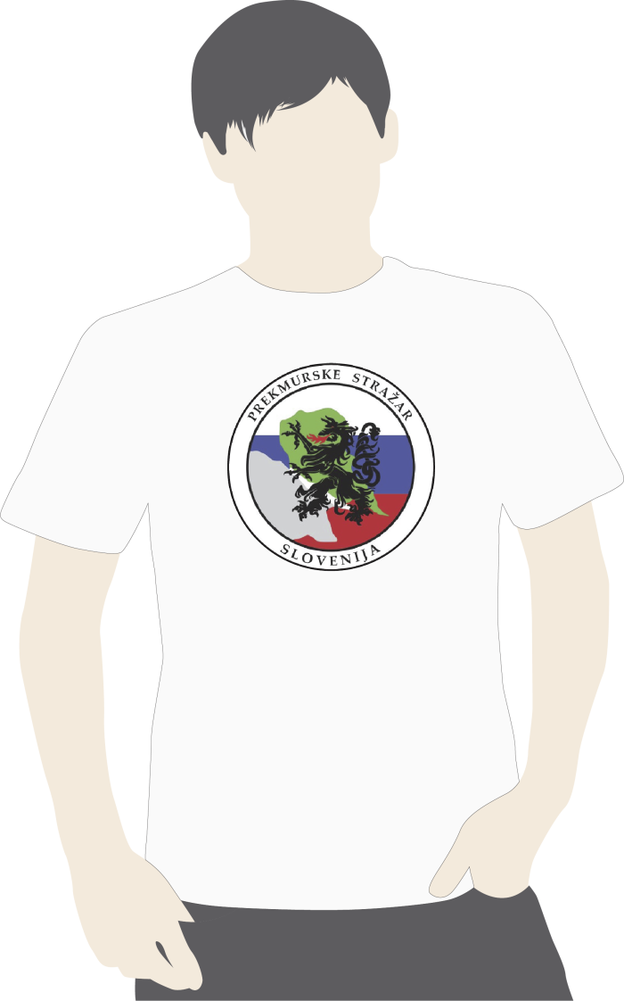Majica +napis zadaj - Prekmurski stražar
