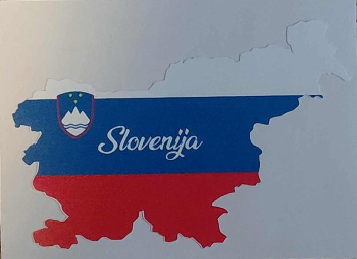 NALEPKA - obris Slovenije v zastavi NALEPKA - obris Slovenije v zastavi