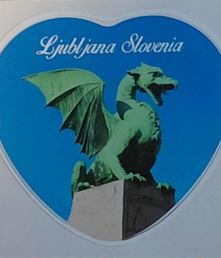 Nalepka zmaj v srcu