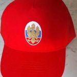 polo kapo s kokardo Slovenske narodne vojske, vezeno po originalu