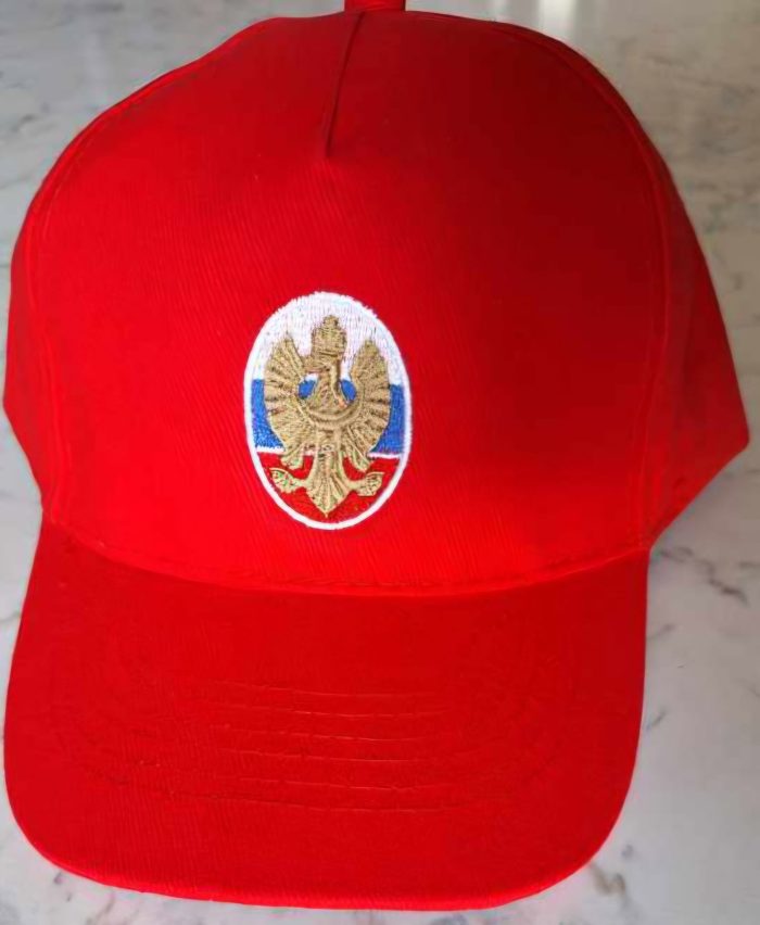 polo kapo s kokardo Slovenske narodne vojske, vezeno po originalu